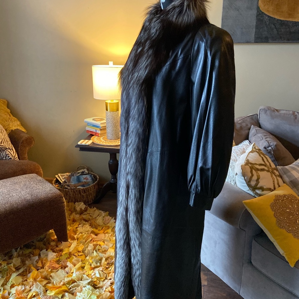 Genuine Fox Fur and Leather Duster! - Picture 2 of 7